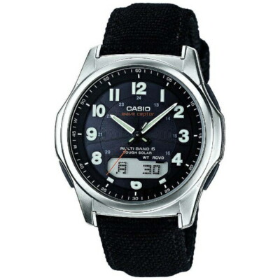 CASIO WAVE CEPTOR WVA-M630B-1AJF Black Silver Tough Solar Men`s Watch New in Box