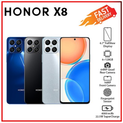 (New&Unlocked)HONOR X8 4G 6GB+128GB 6.7  Dual SIM Octa Core Android Cell Phone