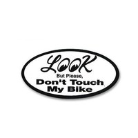 Mooneyes Aufkleber Don't Touch My Bike Sticker Chopper Harley Cafe Racer