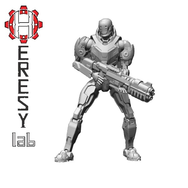 Sauberung Punisher NEO 1 Assault Robot HL44 28 мм Лаборатория ереси Имперской гвардии