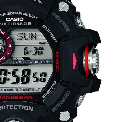 Pre-owned G-shock Master Of Rangeman Rangeman Solar Men's Watch Digital Gw-9400j-1jf