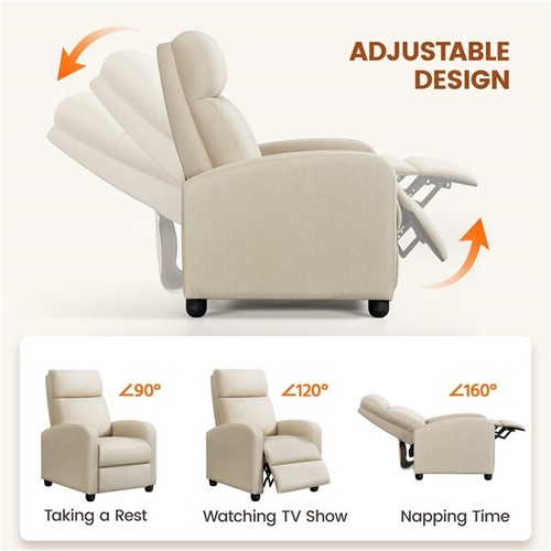 Recliner Chairs Adjustable Single Modern Reclining Sofas Home Theater Chairs