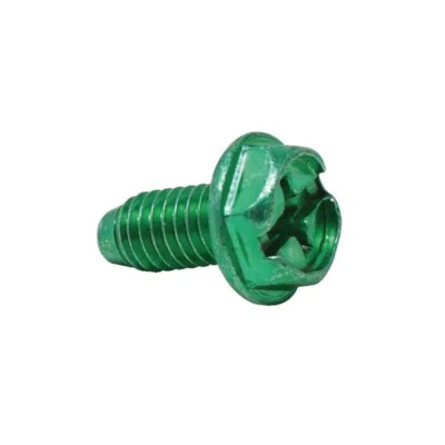 Southwire Combination Grounding #10-32 Screw (100 pack) Green Zinc Plated Steel