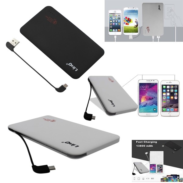 Batteria Esterna Power Bank 13800Mah Carica Rapida Smartphone Linq Li-13800