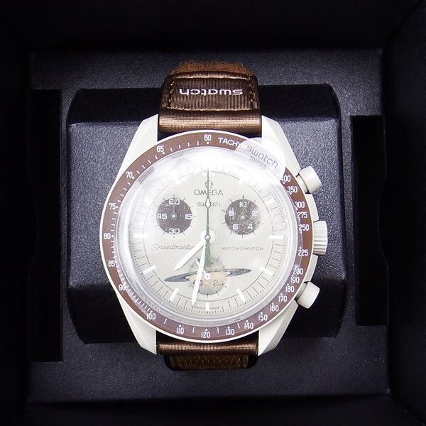 Pre-owned Omega 【free Shipping】swatch X  Bioceramic Moonswatch Mission To Saturn So33t100