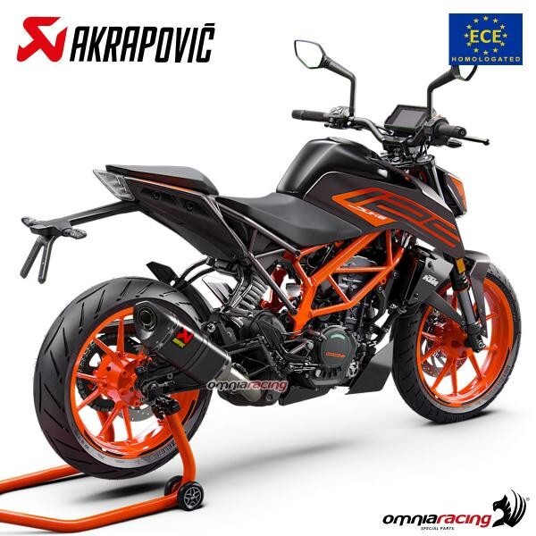 KTM 390Duke AKRAPOVIC カーボンファイバー マフラー KTM Duke 250/390 RC390 AKRAPOVIC 2017/2018 モデル (アクラポ