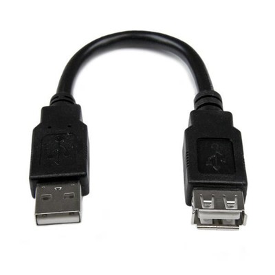 StarTech.com 6in USB 2.0 Extension Adapter Cable A to A - M/F (USBEXTAA6IN)