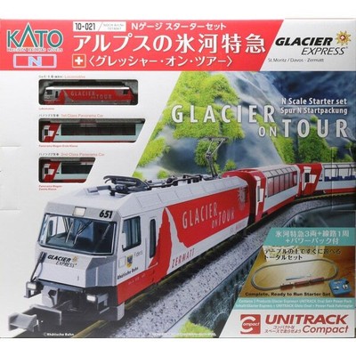 KATO N Gauge Starter Set Glacier Express Glacer On Tour Railway