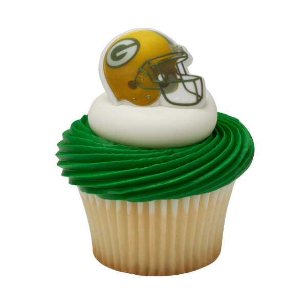 Green Bay Packers Cupcake Rings Football
