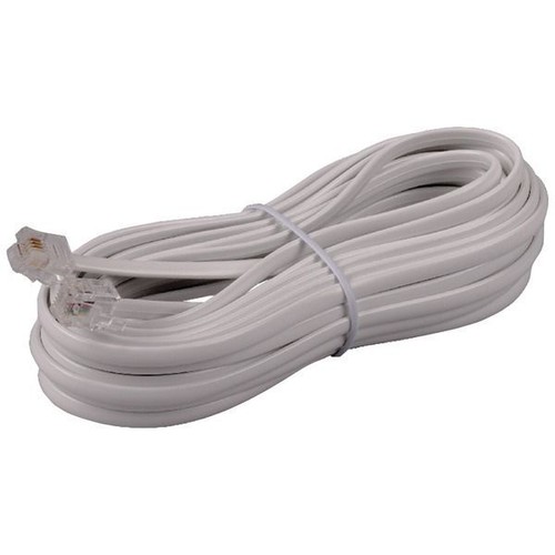 Ультратонкий телефонный шнур RCA TP243WHR, 25 футов, Белый