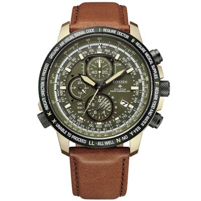 Pre-owned Citizen Promaster At8194-11x Sky Series Eco-drive Radio Titanium Watch Cal.h804