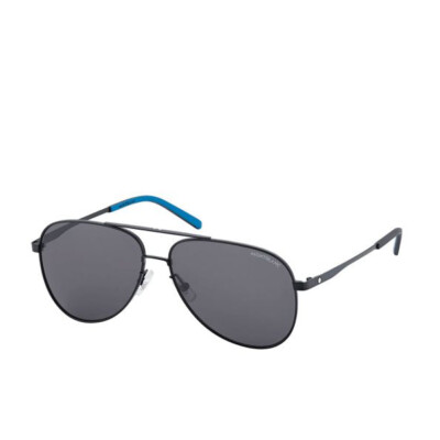 Pre-owned Montblanc Men Sunglasses  Aviator Top Gun 123928 Women Pilot In Black Gray Lenses