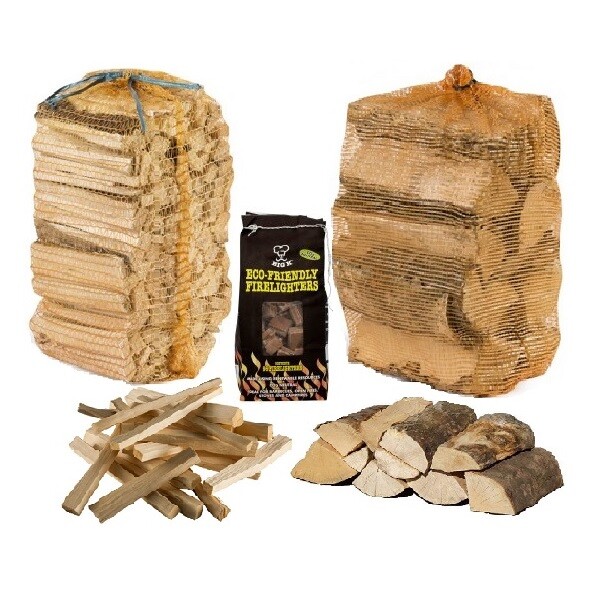 Kiln Dried Logs Premium Hardwood Firewood Open Fire Stoves Ash Log