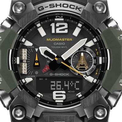 Pre-owned Casio G-shock Master Of Series Mudmaster Gwg-b1000-3ajf Bluetooth Khaki