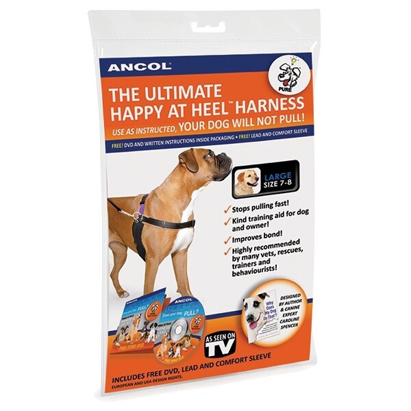 Ancol PDL Dog Harness & Lead Happy At Heal Obedience Training Dog Puppy