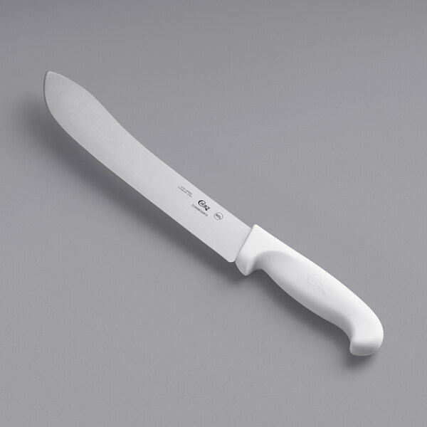 Choice Butcher Knife with White Handle (select size below)