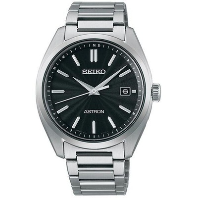 Pre-owned Seiko Astron Origin Sbxy033 Black Titanium Solar Power Save Men Watch In Box