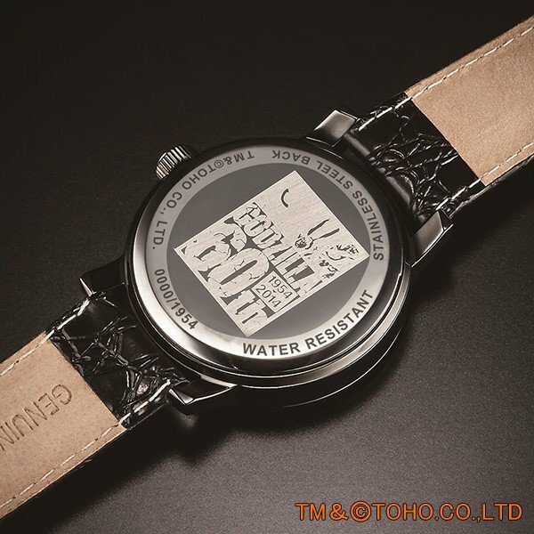 Pre-owned Godzilla [  60th Anniversary Watch ] Black 1954 Limited Leather Band Japan