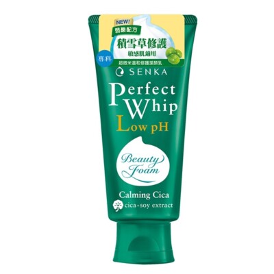 [SHISEIDO SENKA]  Perfect Whip Low PH Calming Cica Facial Wash 100g 專科 超微米溫和 積雪草