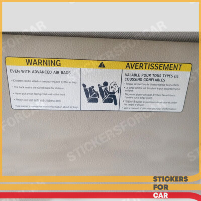 Car BAGs AIR Stickers To The Sun Visor