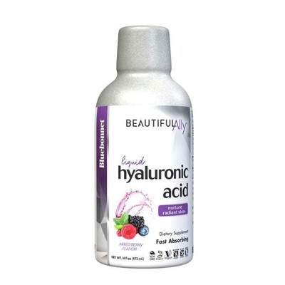 Bluebonnet Beautiful Ally Liquid Hyaluronic Acid Mixed Berry Flavor 16 жидких унций