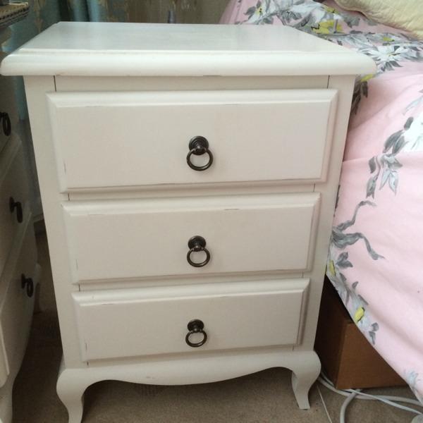 Dunelm mill Florence bedside tables French style in Gillingham, Kent