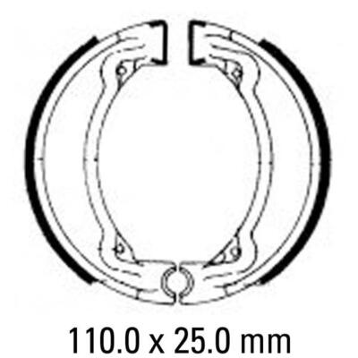 DT100   1978-1982 Front  Brake Shoes