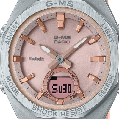 Pre-owned Casio Baby-g Msg-b100-4ajf Pink Solar Women's Watch In Box