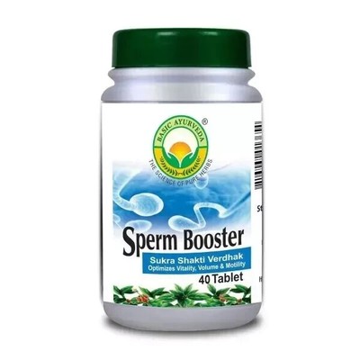 Basic Ayurveda Sperm Booster Tablet (40tab) 100% Herbal Ayurvedic