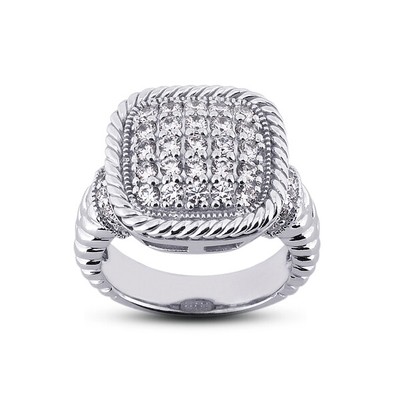 1 Carat E VS1 Round Cut Natural Certified Diamonds 950 Plat. Anniversary Ring