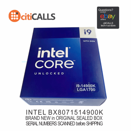 Intel BX8071514900K CPU Corei9-14900K 24C 32T 6.0Ghz 36MB