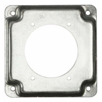 Raco 813C Electrical Box Cover, Square Box Type, 2 Gang(S), Square, Galvanized