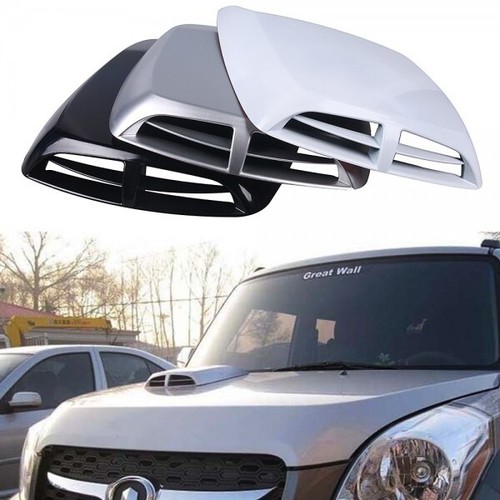 Universal Decorative Air Flow Intake Hood Scoop Bonnet Vent For Subaru Mazda