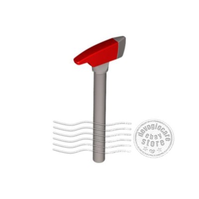 1x LEGO 39802pb01 Axe, Pick Flat Silver | 6248542