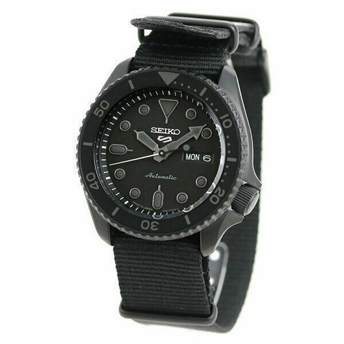 Pre-owned Seiko 5 Sports Street Sbsa025 Black Mechanical Automatic Men's Watch In Box