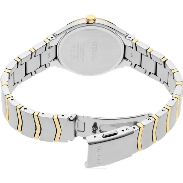 Pre-owned Seiko Champagne Sur550p1 Women's Quartz Watch 30mm Case Stainless Steel Band