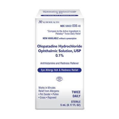 Olopatadine Hydrochloride Ophthalmic Solution, USP 0.1% , 5 ml Drops