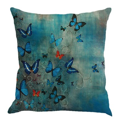 Color Butterfly Pillow Case Sleeve Set E9F7