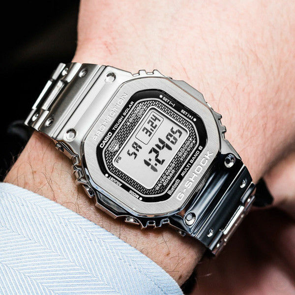 Pre-owned Casio Japan  G-shock Gmw-b5000d-1jf Atomic/radio Controlled Watch