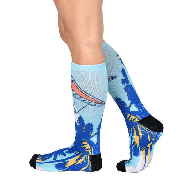 Gliding Through Paradise Pattern Coolmax Socks, Nature Collection