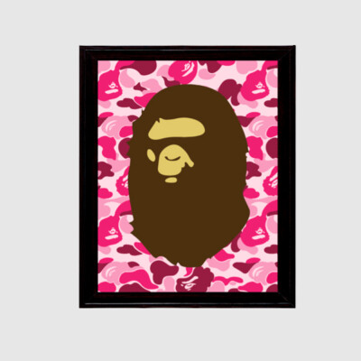 A BATHING APE BAPE PINK CAMO 11x17 ART POSTER PRINT A BATHING APE BAPE PINK CAMO 11x17 ART POSTER PRINT