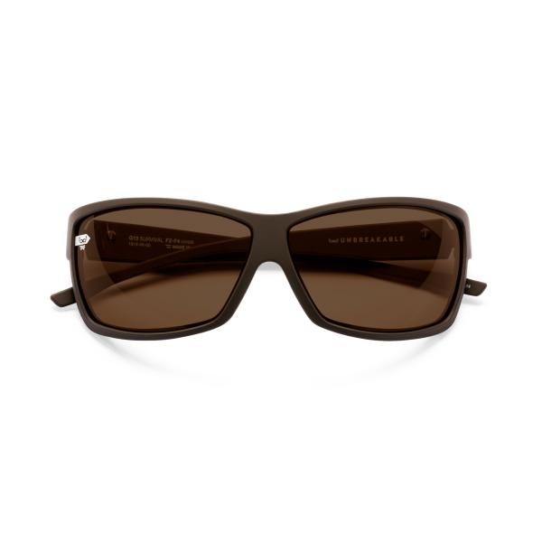 gloryfy G13 survival TRF marron lunettes de soleil plastique carré marron