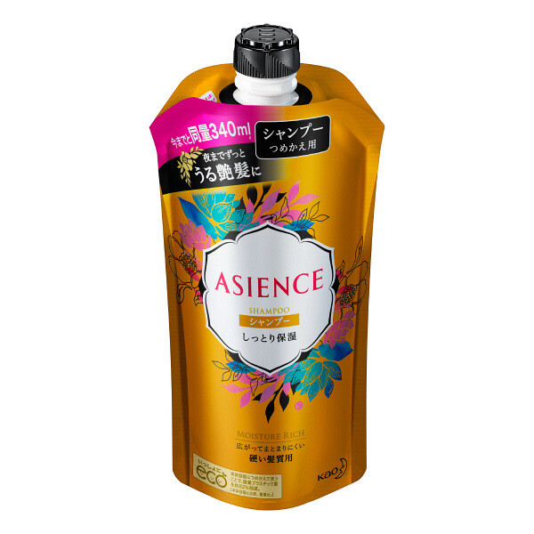 ASIENCE Hair Shampoo Moisturizing type Refill 340ml KAO Japan