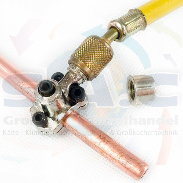 Einstechventil zur Kältemittelbefüllung / entleerung