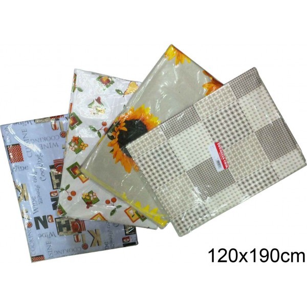 Tovaglia Crick Tavolo Tavola 100% Poliestere No Stiro Fantasia 120x190cm dfh