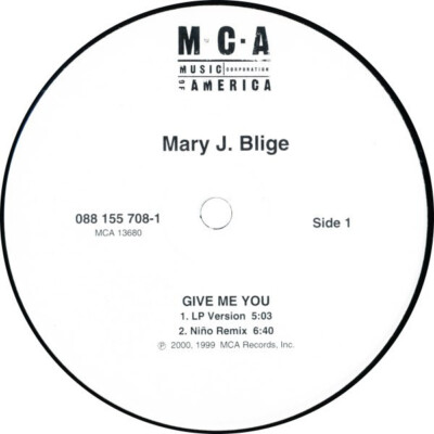 Mary J Blige - Give Me You / Let No Man Put Asunder - 12 Inch Single Vinyl NEW