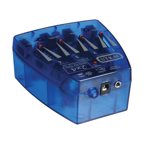 Rolls HA204 2x4 4-Channel Battery Stereo Headphone/Earphone Amplifier