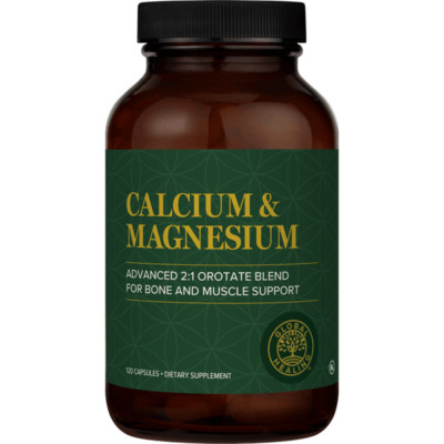 Calcium & Magnesium 2:1 Orotate Complex Blend Supplement - 120 Capsules