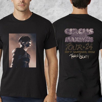 Travis Scott Santiago Chile Merch 2024 - Classic Circus Maximus Tour T-Shirt