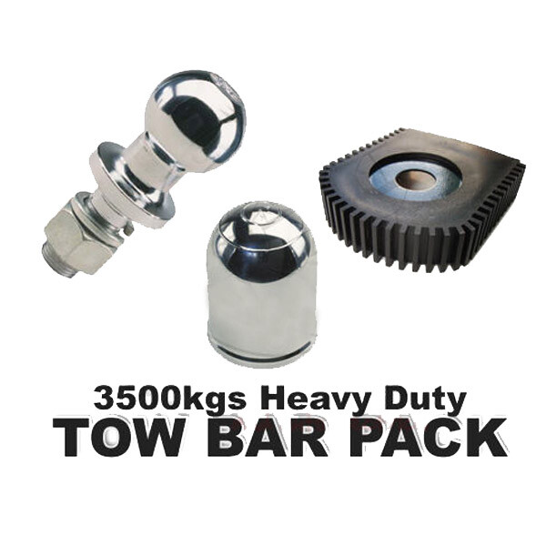 3500kgs Heavy Duty Tow Ball Kit inc. Chrome Tow Ball, Chrome Cover